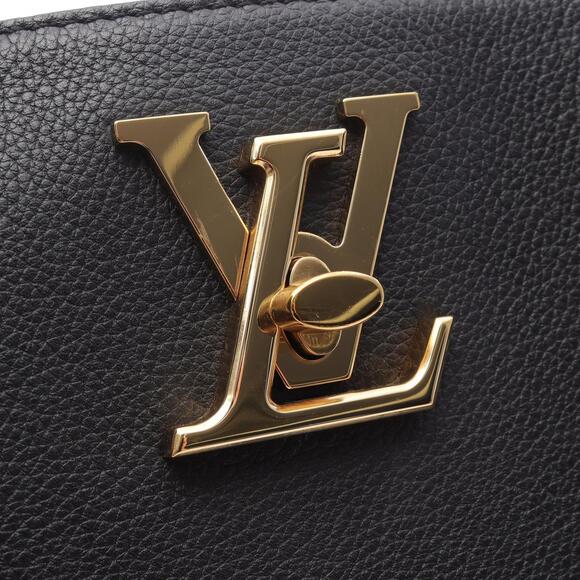 Louis Vuitton Lockme Shopper Tote Bag Leather Black - Picture 9 of 9